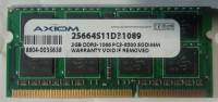 Подробнее о Axiom So-Dimm DDR3 2GB 1066MHz CL11 25664S11D31089