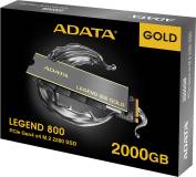 Подробнее о A-Data LEGEND 800 GOLD 1TB M.2 2280 NVMe PCIe Gen4 x4 3D NAND SLEG-800G-1000GCS-S38