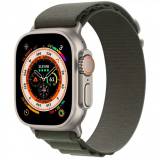 Подробнее о Apple Watch Ultra GPS + Cellular 49mm Titanium Case with Green Alpine Loop - Large MQEX3/MQFP3
