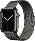 Подробнее о Apple Watch Series 7 GPS + Cellular 45mm Graphite S. Steel Case w. Graphite Milanese Loop MKJJ3