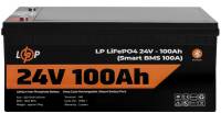 Подробнее о LogicPower LiFePO4 24V - 100 Ah (Smart BMS 100А) з BT пластик для ДБЖ 20200