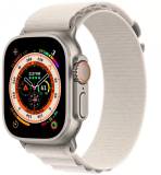 Подробнее о Apple Apple Watch Ultra GPS + Cellular 49mm Titanium Case with Starlight Alpine Loop - Medium (MQF03/MQFR3)