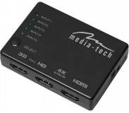 Подробнее о Media-Tech Сплітер HDMI 5xports HDMI switch, remote controlled, 4K resolution support MT5207