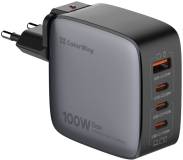 Подробнее о ColorWay Power Delivery GaN (USB-A + 3USB TYPE-C) (100W) Black CW-CHS047PD-BK