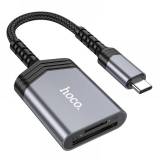 Подробнее о HOCO UA25 2-in-1 card reader Type-C Metal Gray 6942007608862