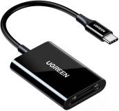 Подробнее о Ugreen USB-C 3.1 to TF/SD CM265 Black 35622