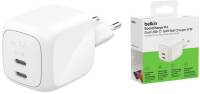 Подробнее о Belkin 2xUSB-C PD67W GaN PPS white WCH020KQWH