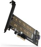 Аксессуар AXAGON PCIe to NVMe+SATA M.2