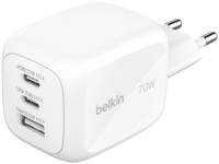 Подробнее о Belkin 2xUSB-C + 1xUSB PD70W PPS GaN white WCH018HQWH