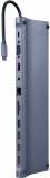 Подробнее о CABLEXPERT USB-C 9-in-1 (USB-hub + HDMI/VGA/PD/CR/LAN/3.5mm) A-CM-COMBO11-01
