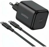 Подробнее о Ugreen USB-C GaN 45W + cable USB-C to USB-C X524 black 65054