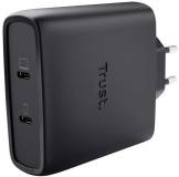 Зарядка Trust 2xUSB-C 100W GaN PD/PPS black 25527_TRUST