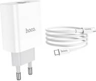 Подробнее о HOCO C80A Rapido 1xUSB-C PD20W + 1xUSB QC3.0 + cable US 6931474740533