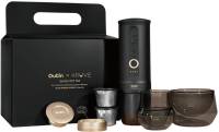Кофеварка OUTIN Nano x Kruve zestaw prezentowy czarno/złoty