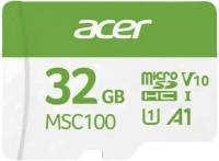 Флеш-карта Acer 32GB microSD MSC100 /U1/ V10/A1 Read 100MB/s / Wri
