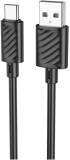 Кабель HOCO USB 2.0 AM to USB-C 1.0m X88 Gratified black