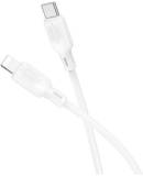Кабель BOROFONE USB-C to Lightning 1.0m silicone BX113 Lenny white