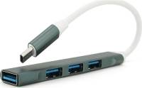 Разветвитель VOLTRONIC USB-C 4xUSB 3.0 0.1m black