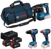 Подробнее о Bosch Professional, GSR 18V-65 + GBH 18V-22 + GDX 18V-28 0.615.A50.093