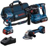 Подробнее о Bosch Professional, GSR 18V-45 + GBH 18V-22 + GWS 18V-8, 0.615.A50.07L
