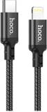 Кабель HOCO USB-C to Lightning 2.0m 3A 20W nylon X14 black