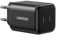 Зарядка Ugreen X526 2xUSB-C PD45W GaN black