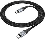 Кабель HOCO USB-C to USB-C 1.0m 3A nylon X102 black