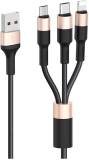 Кабель HOCO USB 2.0 AM to Lightning + USB-C + Micro 5P 1.0m 2A