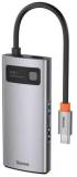Разветвитель Baseus USB-C 4-in-1 3xUSB 3.0 + RJ45 1000Mbps gray