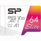 Флеш-карта Silicon Power 64GB microSDXC class 10 UHS-I U1 A1 Elite Color