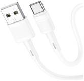 Кабель HOCO USB 2.0 AM to USB-C 1.0m 3A X83 white