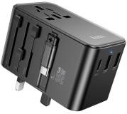 Фильтр HOCO AC18A 1 роз, 2 USB, USB-C, 35W, 1,5м, Black