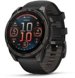 Часы Garmin fenix 8 47mm, AMOLED, Saph, CrbnGryTi/Blk, Blk/Peb