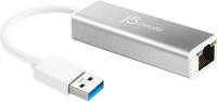 Сетевой адаптер J5Create USB 3.0 AM to RJ45 Ethernet 1000Mbps black