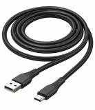 Кабель ColorWay USB 2.0 AM to USB-C 2.0m 3A textured PVC black CW-CBUC095-BK
