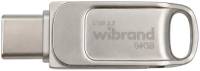 Флешка Wibrand 64GB Bee Silver USB 3.2/Type-C WI3.2TC/BE64TC039S