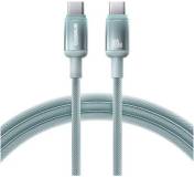 Кабель Baseus USB-C to USB-C 1.0m 100W blue-green E0420700