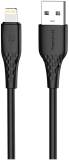 Кабель ColorWay USB 2.0 AM to Lightning 2.0m 3A textured PVC black CW-CBUL095-BK