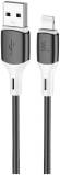 Кабель Wibrand USB 2.0 AM to Lightning 1.0m silicone black WI.DC/MA1B-UL