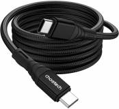 Кабель Choetech USB-C to USB-C 1.0m PD100W premium black XCC-1008