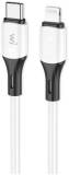 Кабель Wibrand USB-C to Lightning 1.0m PD silicone white WI.DC/MA1W-CL