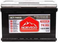 Аккумулятор Norvego ВЕСТА Premium 74A +прав (0) (720 пуск)