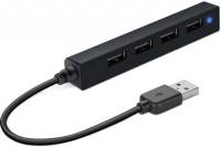 Разветвитель SPEEDLINK SNAPPY SLIM USB Hub, 4-Port, USB 2.0, Passive, Bla SL-140000-BK