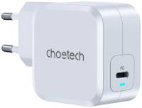 Зарядка Choetech USB-C PD45W QC3.0/PPS GaN PD8007-EU-WH