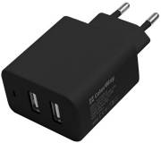 Зарядка ColorWay 2USB AUTO_ID 4.8A (24W) black CW-CHS016-BK