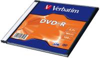 Подробнее о Verbatim DVD-R 4.7Gb 16x Slim 1 pcs 43547
