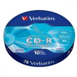 Подробнее о Verbatim CD-R 700Mb 52х, Spindle Wrap Extra Protection Cake 10 43725