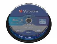 Подробнее о Verbatim BD-R DL 50 Gb 6x Cake 10 pcs 43746