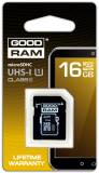 Флеш-карта Goodram microSDHC 16GB + adapter SDU16GHCUHS1AGRR10