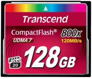 Подробнее о Transcend 128Gb CompactFlash Card 800x TS128GCF800